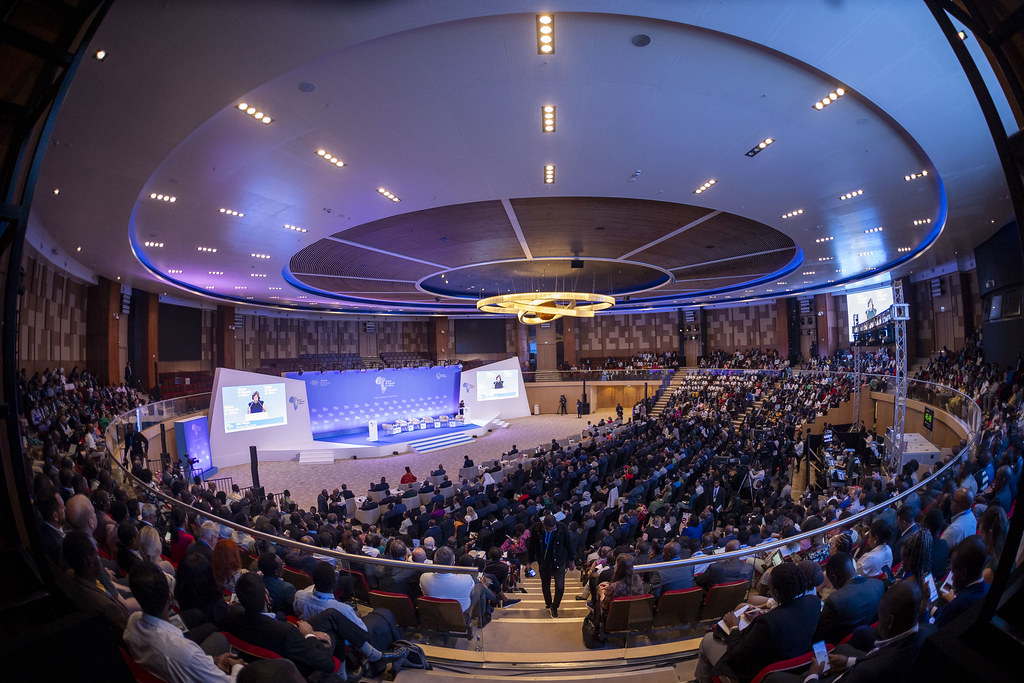 A packed auditorium at the Global AI Summit on Africa