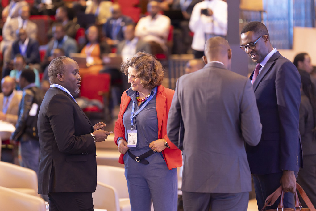 Delegates network at the Global AI Summit on Africa