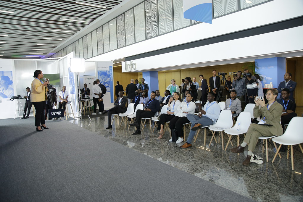 Exposition hall at the Global AI Summit on Africa